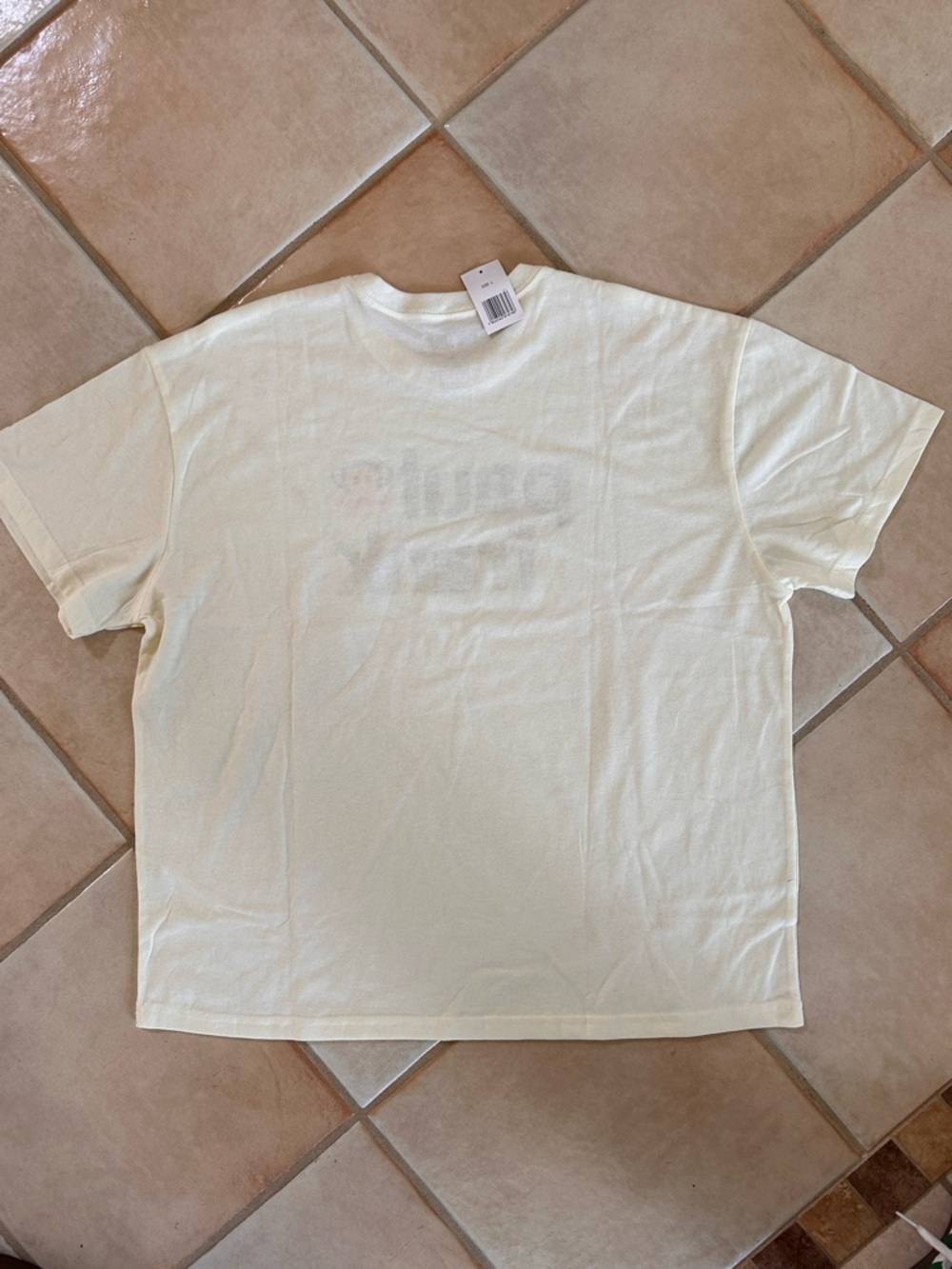 Paul Frank Graphic T-Shirt Julius Monkey Leopard Logo Cream Tee - Picture 4 of 4
